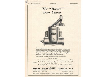 реклама дверных доводчиков Master - 1950 год, Великобритания - фото - 1
