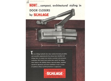 реклама дверного доводчика Sargent 520 в строительном журнале начала 20-ого века - фото - 1